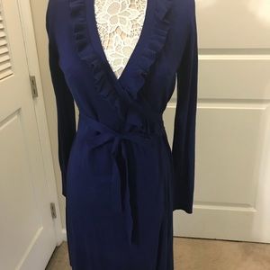 Ruffle Detail Sweater Dress